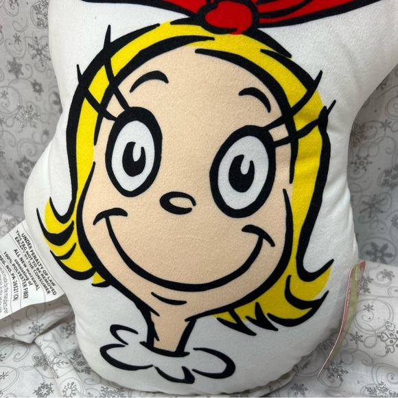 How The Grinch Stole Christmas CIndy Lou Who & Max The Dog Holiday Throw Pillows - Picture 12 of 12